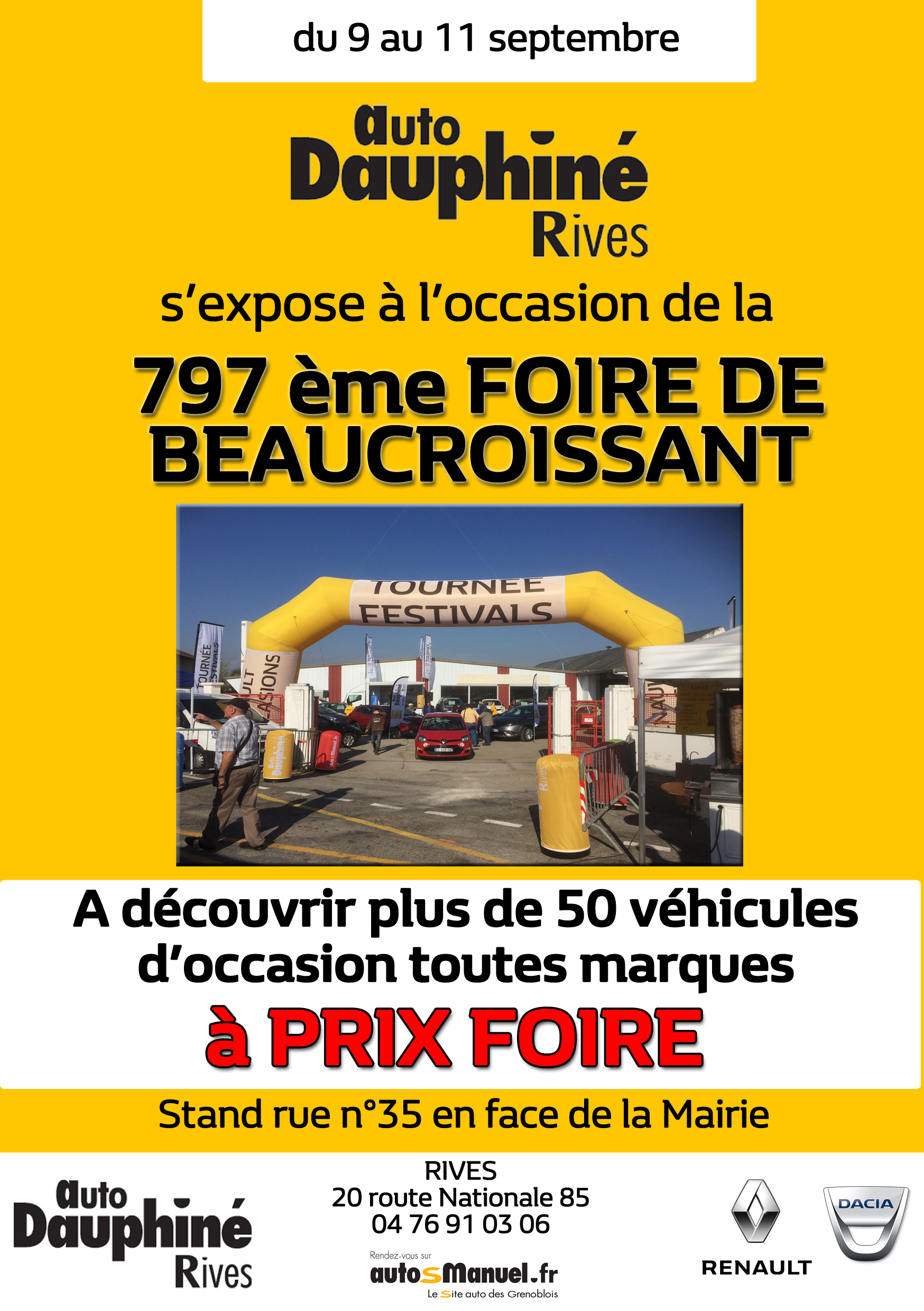 AUTO DAUPHINE RIVES à la FOIRE DE BEAUCROISSANT